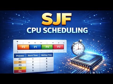SJF(Shortest Job First) cpu scheduling Algorithm in os