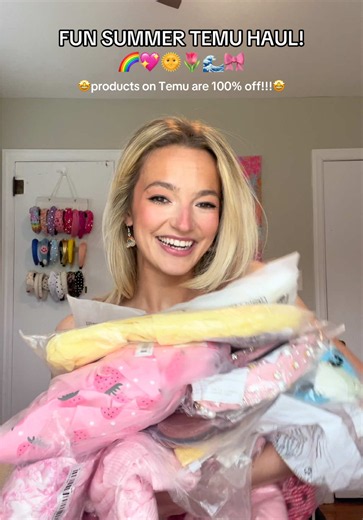 spicing up my summer wardrobe with Temu! 🤭🌈☀️💖 Code: koe2842 on TEMU for $0 items 🎉✨ (*With qualifying orders on the promotion page. T&Cs apply.) #temufinds #temuhaul #viral #fyp #unboxing @Temu 🧡