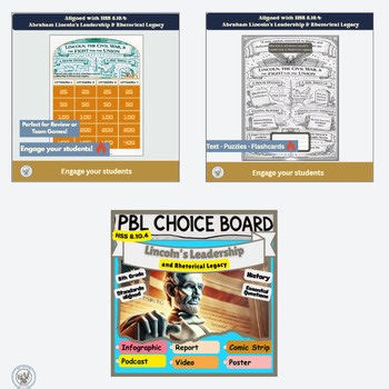 Abraham Lincoln’s Presidency and Key Speeches • Bundle — HSS 8.10.4