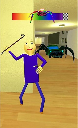 Car Eater Rainbow vs Baldi GMod