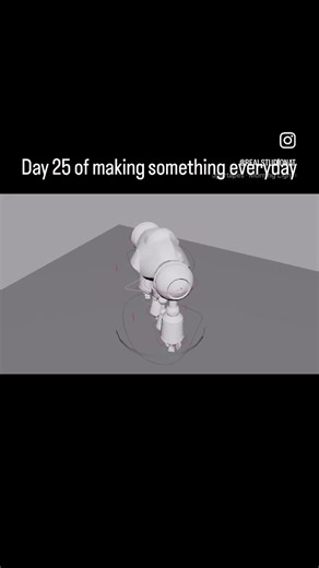 Day 25! Finished my rigging assignment finally #maya