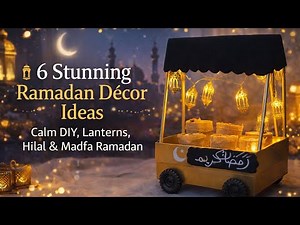 6 Stunning Ramadan Décor Ideas | Calm DIY, Lanterns, Hilal & Madfa Ramadan
