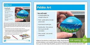 Pebble Art Worksheet