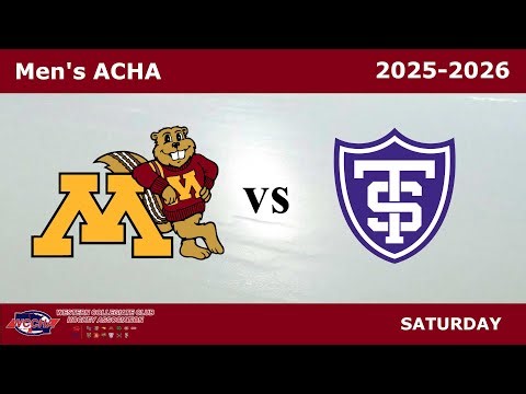 UM Gophers vs. UST Tommies | Game 2 | ACHA MD2 | College Hockey | 2025-2026