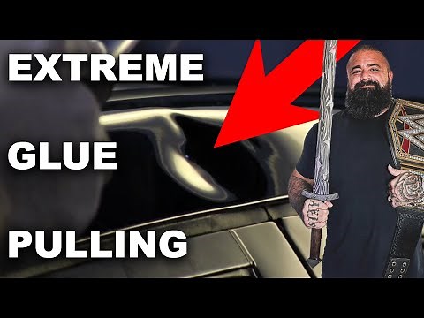 Deep Rail Dents Glue Pulling With Paintless Dent Repair | Full Tutorial