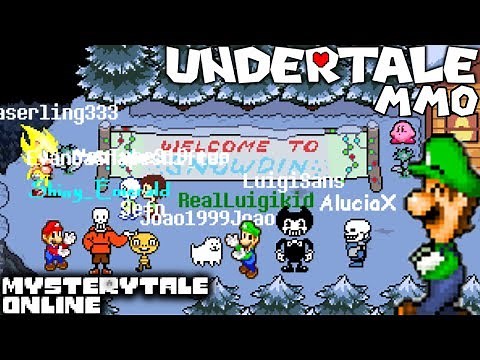 PLAYING AS LUIGI IN UNDERTALE - MYSTERYTALE ONLINE [AWESOME UNDERTALE MMO MULTIPLAYER GAME]