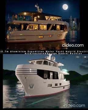 18.7m Aluminium Expedition Motor Yacht Hybrid Electric Propulsion Architecture&Design Andrei Rochian