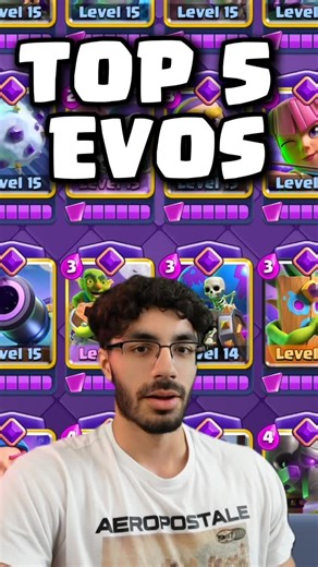 Omar Schwartz on Instagram: "The 5 BEST EVOLUTIONS in Clash Royale #clashroyale #reels #fyp #gaming #viralreels"