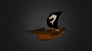 Pirate Ship - 3D model by Jon Dana (@a_jcd_w)