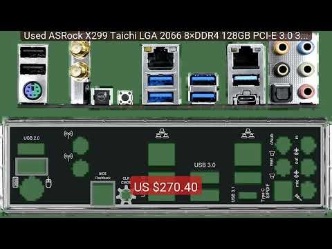 Used ASRock X299 Taichi LGA 2066 8×DDR4 128GB PCI-E 3.0 3×M.2 USB3.... — Top Rated 2026 | Buy Now!