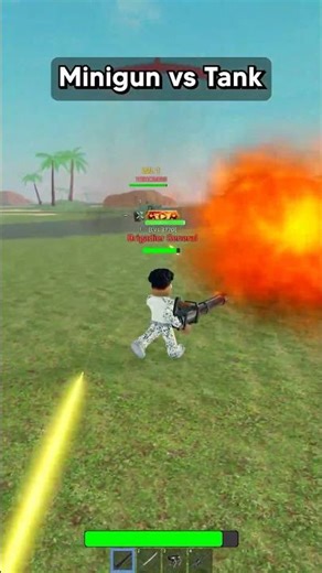 Minigun Vs. Tank? (Roblox Military Tycoon)