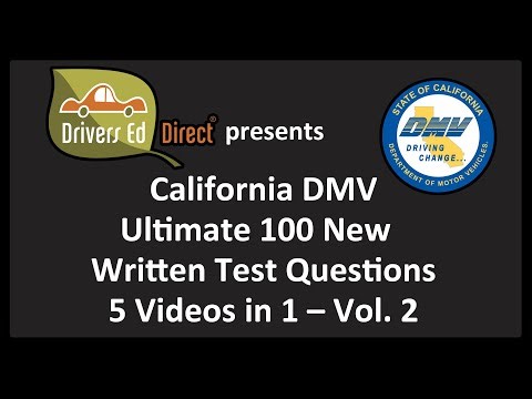 Conquering the DMV Permit Test 🖤 Ultimate Black Series 100 New DMV Questions 🖤 5 Tests in 1 - Vol. 2