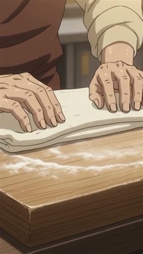 Handmade Ramen Noodles | Healing Cozy Anime Cooking ASMR | From Dough to Bowl #shorts #ghiblistyle