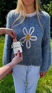 305 reactions · 3 comments | The fluffier, the better 冀 Giving our Blue Daisy Fluffy Knit Sweater a little extra love with our knitwear comb! | Hope Macaulay | Facebook