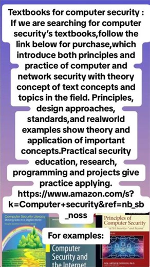 Textbook for Computer Security