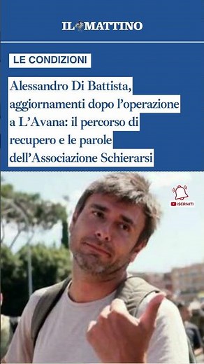 Alessandro Di Battista, aggiornamenti dopo l’operazione a L’Avana: il percorso di recupero
