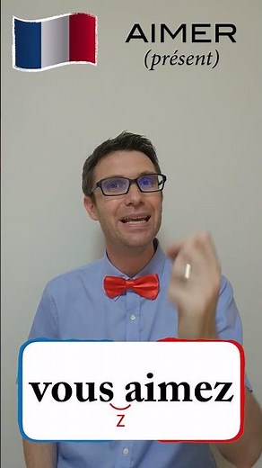 🇫🇷 How to conjugate AIMER in the present tense in French - 20 days 20 useful verbs - Shorts