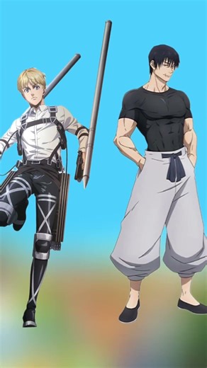 Eren Yeager Armin Arlert. Vs toji fanart challenge power.😈