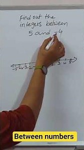 How to find between numbers in integers #maths