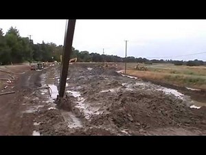 Excavating an SB Slurry Trench Cutoff Wall - view from excavator