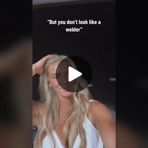 Female Welder Showcasing Her Skills