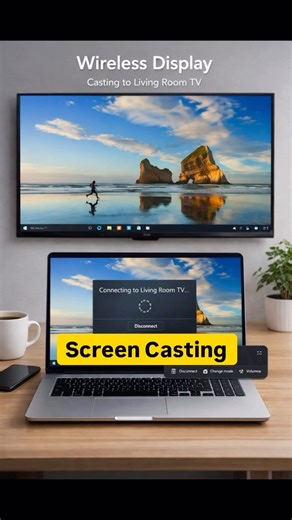 Wireless display and wired projection #new #windowstips #windows11