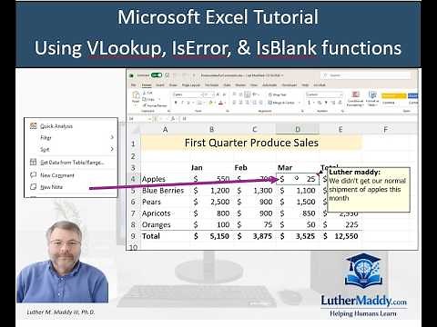 Microsoft Excel Tutorial: Inserting comments and notes in cells - how and why