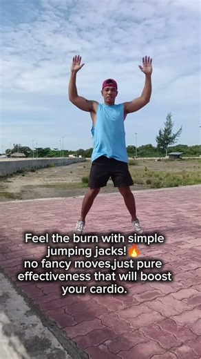 Simple move. Big results. 💪🔥#jumpingjacks #cardioworkout