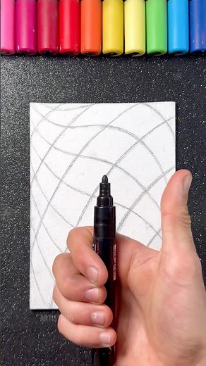 This Pattern Art Idea Hits Different! 👀 #artistomg