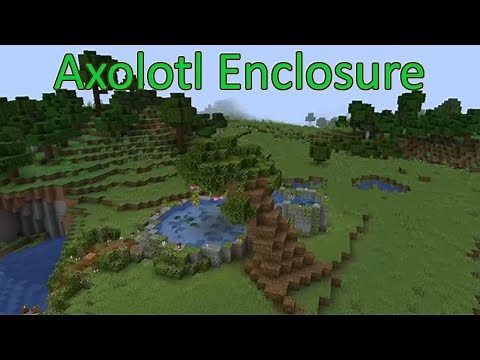 Build an Axolotl Enclosure Minecraft