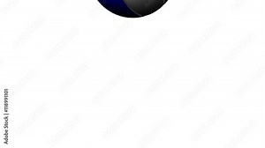 Bouncing Color BasketBall On White Background. Loop able 3DCG render Animation.