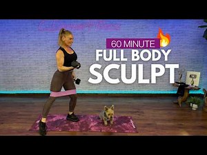 50 Min Full Body Workout with Dumbbells & Bands | Legs & Glutes Focus