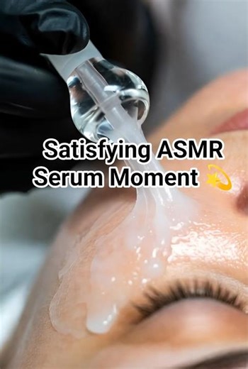 ASMR Facial Serum Application ✨ Relaxing Skincare Sounds & Close-Up Triggers #asmr #relaxing