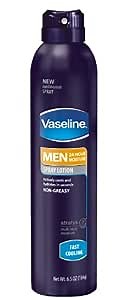 Vaseline Men Spray & Go Body Lotion Spray, Cooling, 6.5 oz
