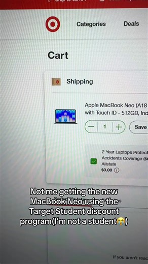 Tutorial is pinned😭😭#target #targetfinds #studentdiscount | macbook neo