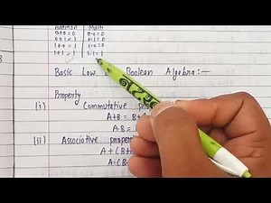 Boolean Algebra in digital electronics | Lec-34