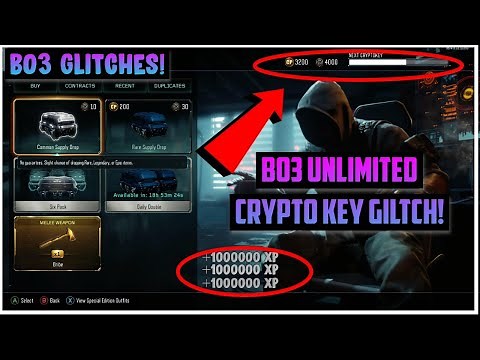 *2021* BO3 UNLIMITED CRYPTOKEY GLITCH! UNLOCK THOUSANDS OF CRYPTOKEYS NOW! COD BLACK OPS 3 XP GLITCH