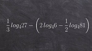 Learn how to condense a logarithmic expression with multiple logs