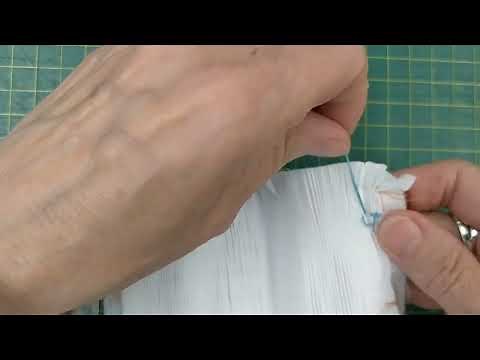 Smocking cable stitch left handed