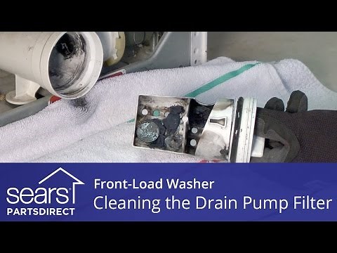 How to Clean the Drain Pump Filter on a Front-Load Washer with no Access Door