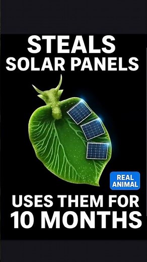 Sea Slug STEALS Solar Panels & Uses Them for 10 MONTHS