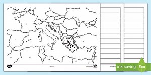 Map of the Mediterranean labelling Activity