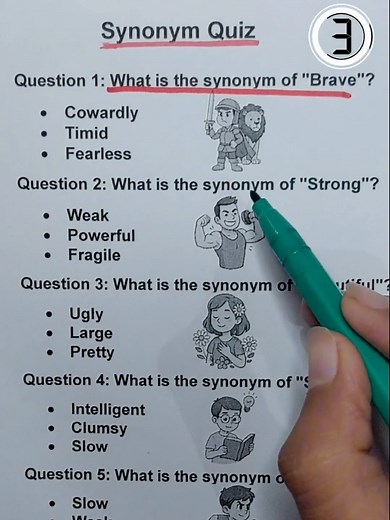 Synonym Quiz Challenge: Test Your Vocabulary!