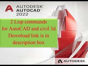 Lisp for AutoCAD and Civil 3d