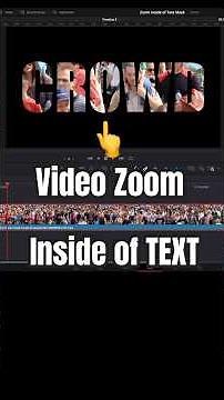 Zoom Inside of a Text Mask - DaVinci Resolve