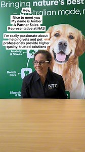 Hi, I’m Amber, the new NAS Partner Sales Representative👋 Over the past few years, I’ve been working closely with vets, trainers, and pet professionals, and I’m really passionate about helping them feel confident in the products they recommend Outside of work, you will usually find me hanging out with my dogs and cats Can’t wait to connect with more of you! | Natural Animal Solutions