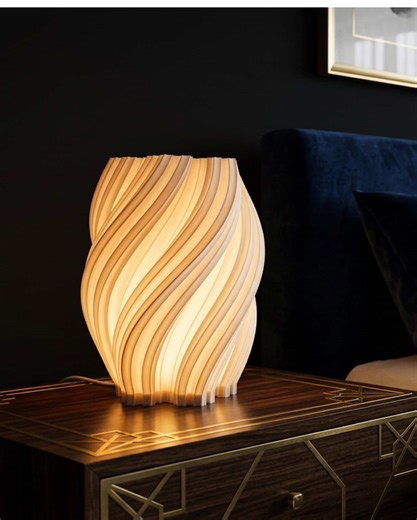 3D Printed Smart LED Table Lamp #lamp #3dprinted #tablelamp #design #modern