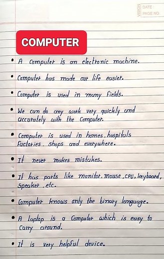 Computer Essay In English | 10 Lines Essay On Computer In English | Essay On Computer | Computer