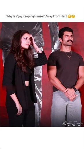 Wait for Vijay & Rashmika’s Cute Moment 💕✨ #rashmikamandanna #vijaydevarakonda #viralshort