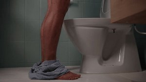 Man Urinates Water Closet Emphasizing Privacy Stock Footage Video (100% Royalty-free) 3551500913 | Shutterstock